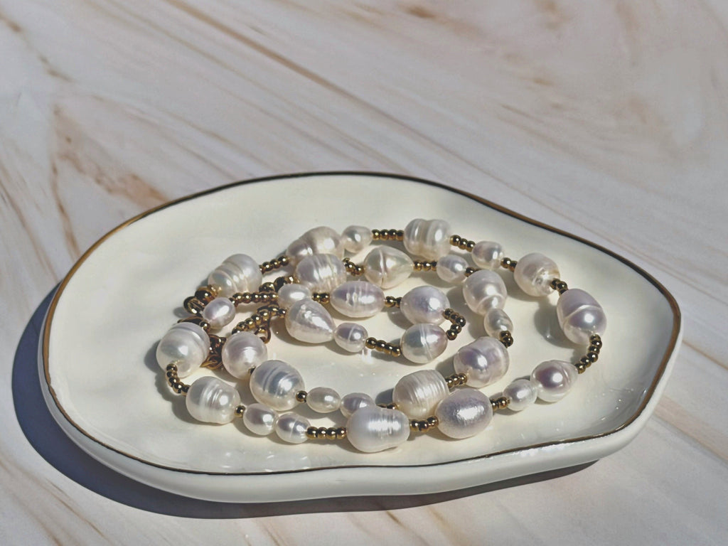Baroque Boho Pearl Necklace