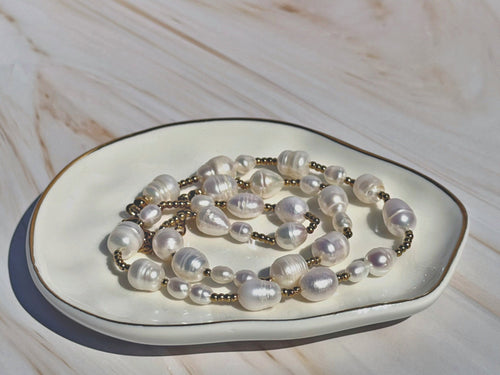 Baroque Boho Pearl Necklace