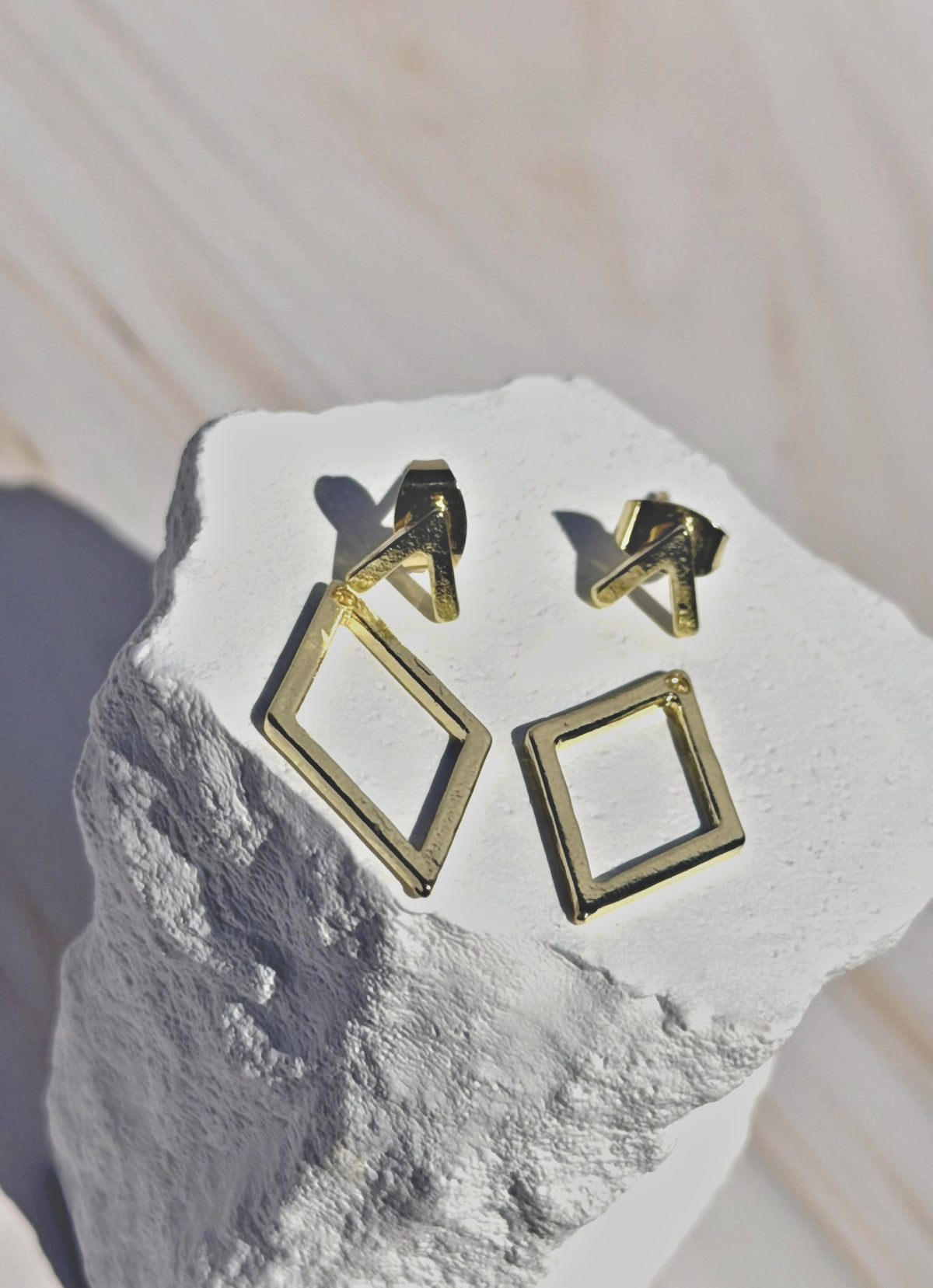 Geometric Diamond Shaped Earrings