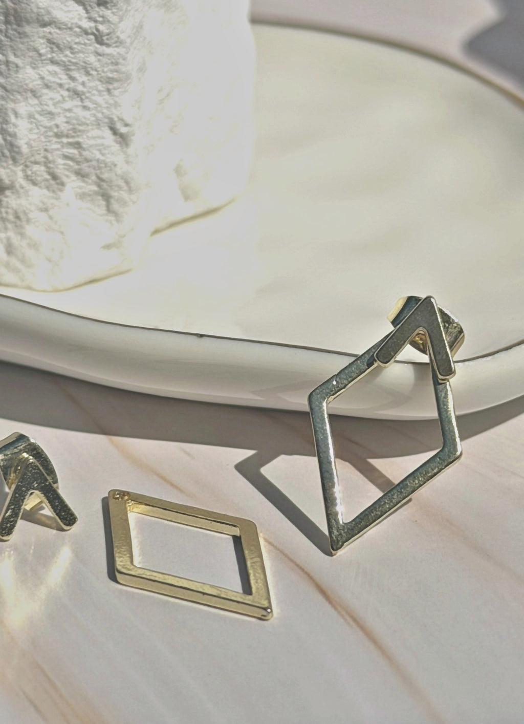 Geometric Diamond Shaped Earrings